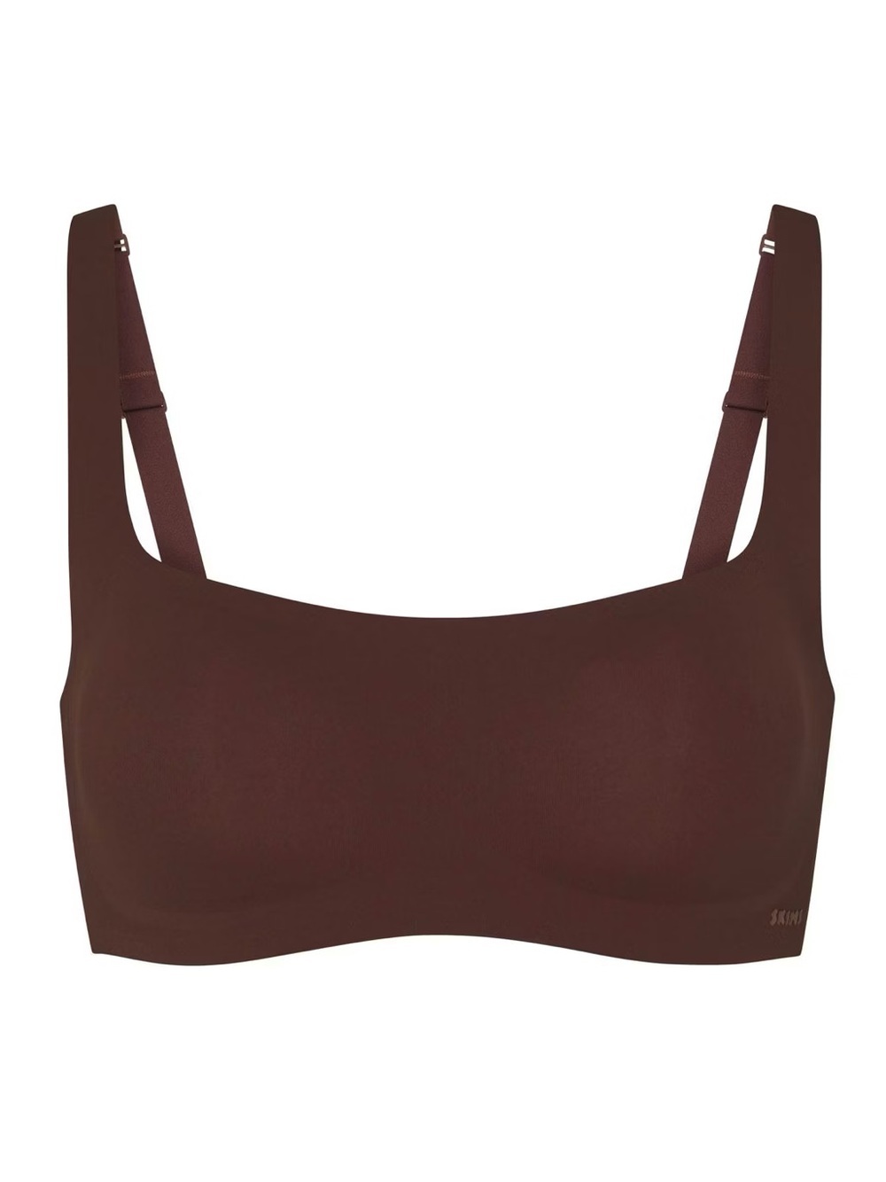 SKIMS Cocoa Seamless bralette Adjustable Straps naked contour Small logo
